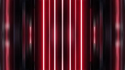 Dynamic Red Neon Vertical Lines Moving Background