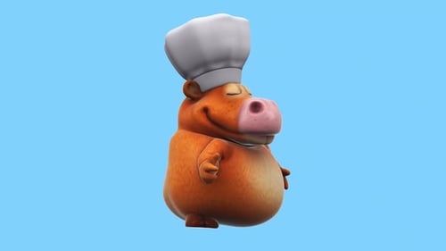 Fun 3D cartoon cow (with alpha channel included)