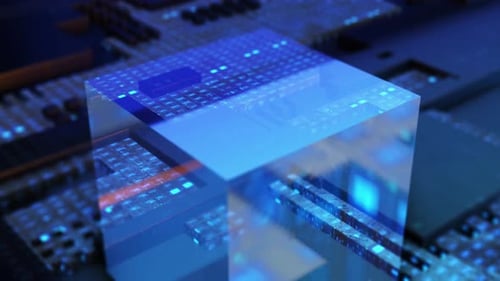 Blockchain. Blockchain-Technologie Hintergrundkonzept