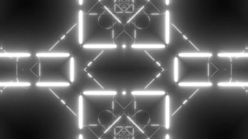 Padrão geométrico dinâmico brilhante pulsando com energia e luz