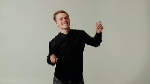 Chill Vibes Young Student Celebrating His Graduation in University Adult Man Wear Black Shirt and