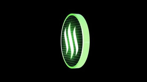 Futuristic Green Grid Circle Rotating Logo Reveal