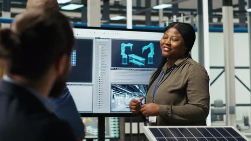 Investors Shaking Hands Meeting to Talk About Factory Automation Strategies