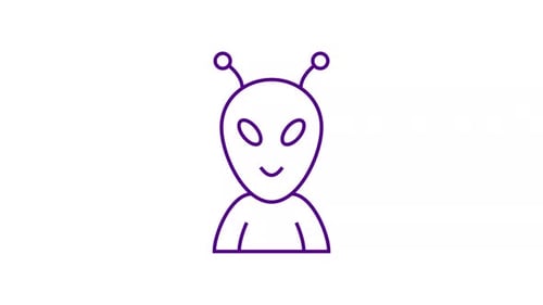 Alien animé avec Alpha Channel