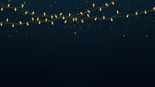 Christmas Frame Background Glowing Color Light Lamps Bulbs Sparkles Xmas New Year Wedding