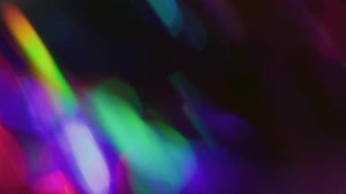 Colorful Light Leaks and Bokeh Abstract Background