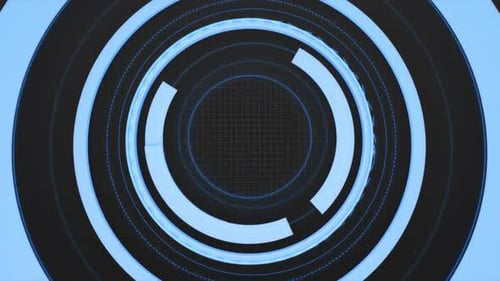 Clean Futuristic Hud Blue Black Background