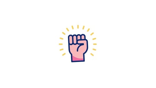 Animiertes Protestsymbol