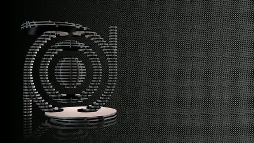 Abstract Metallic Rotating Geometric Shapes Loop Animation