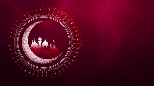 Rouge islamique du Ramadan 4k