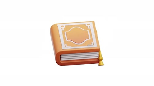 3d Animation Holy Book Quran Islamic Religion Sacred