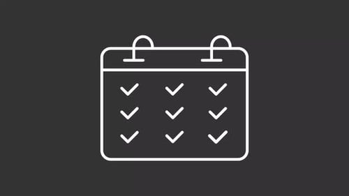 Task organizer white line animation