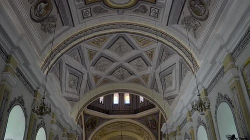 A Catholic Church, symbol of the Christianity, Inside view of Minor Basilica of the Conception Batan