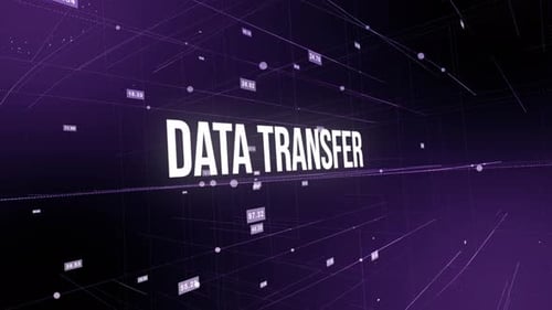 Futuristic Digital Globe with Data Transfer and Connecting Lines