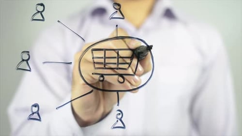 Loja virtual, networking, escrita na tela