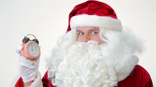 Santa Stares at the Clock