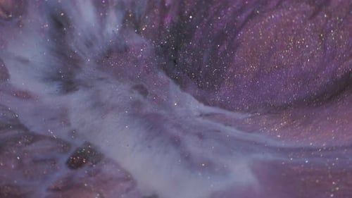 Abstract Glittering Purple and White Fluid Background