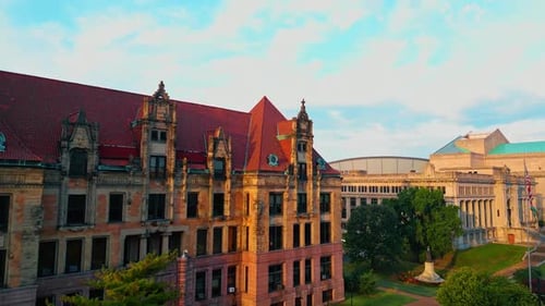 Beautiful building of St. Louise City hall in Missouri