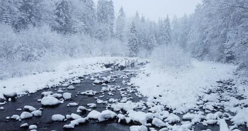 Cinematic drone shot of breathtaking landscape