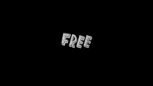 Gráfico de tipografía de palabras gratis dibujado a mano