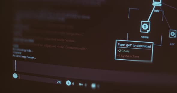 Computer Interface with a Command Line Terminal and a Representation of ...
