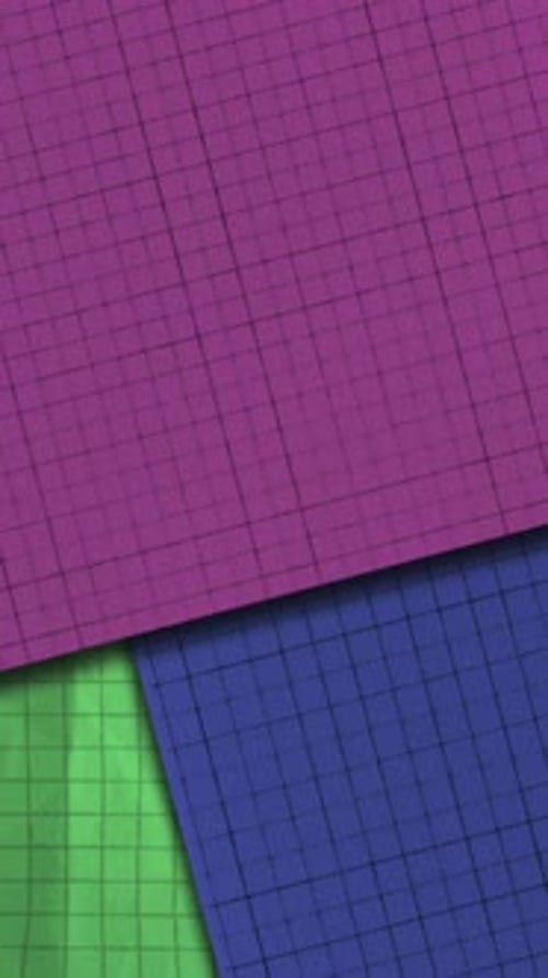 Abstract Geometric Grid Panels Shifting Transition