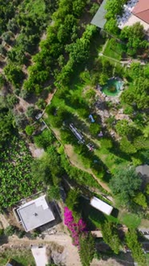 Canteiro de obras de vídeo vertical em pleno andamento à medida que trabalhadores constroem muros e progridem em direção à conclusão