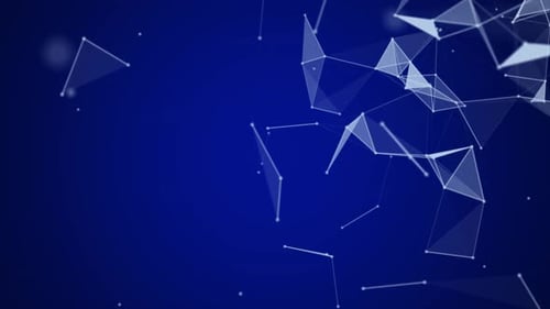 Plexus Background With Connected Line Blue V6