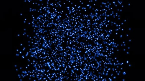 Dynamic Motion of the Particles Adds Energy and Vitality to the Background