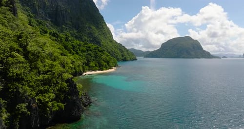 White Sand Beach in El Nido Palawan Philippines