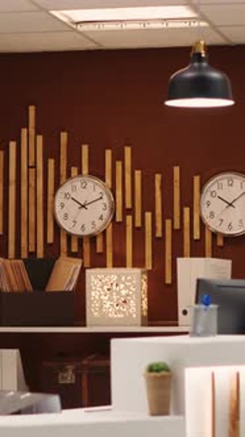 Vertical Video Cozy Resort Check in Desk