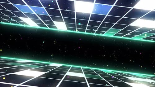 Science-Fiction-Hintergrund im Retro-Stil der 80er