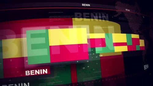 Benin Flag World News Intro