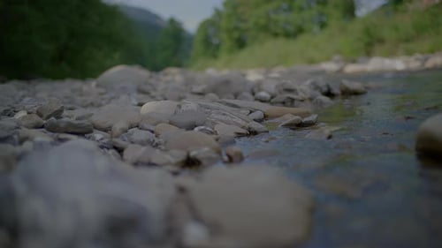 Riverbed Stones Rocks Soil Nature Landscape Scenery