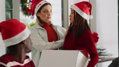 Worker Leaving Xmas Office Fired