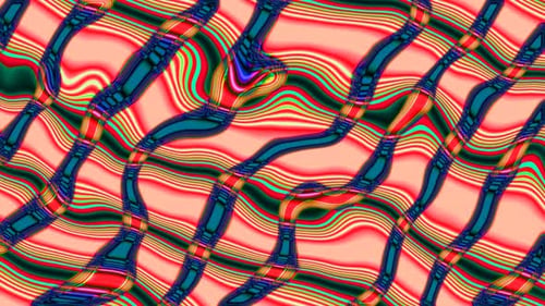 abstract striped wave trendy motion texture digital creative loop shiny liquid background