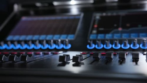 Electric Machine on Table for Working of Sound Designer or Club Dj