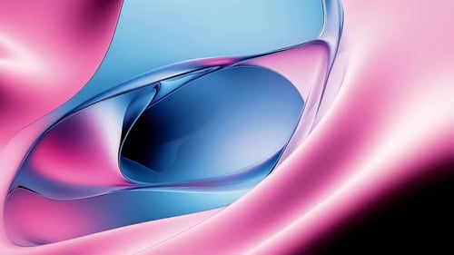 Smooth Gradient Fluid Waves Abstract Background