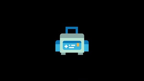 Flat Design Animated Portable Medical Device