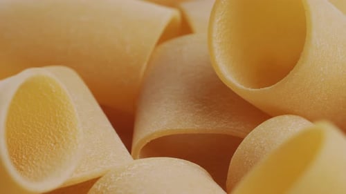 Italian Pasta Paccheri Cannelloni Type of Pasta in the Shape of a Very Large Tube Originating From