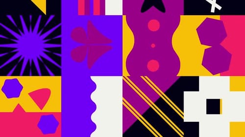 Dynamic Abstract Geometric Shapes Animated Background