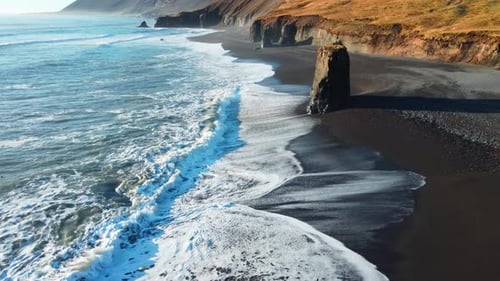 Scenic Ocean Coast Background