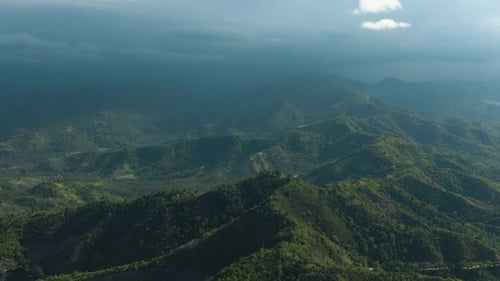 Tropical Mountain in Tropical Island in the Philippines