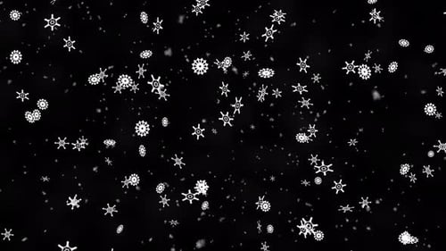 Fallende Winterschneeflocke V8