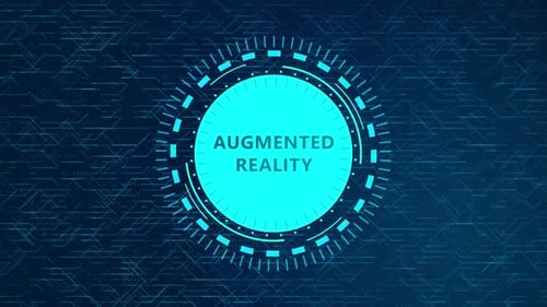 Futuristic Augmented Reality Title Reveal Animation