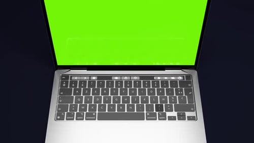 3d Laptop Animation Green Screen Background Free Video
