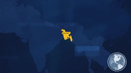 Bangladesh Map With Effects