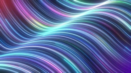 Digitale leuchtende gewellte Geschwindigkeitslinien