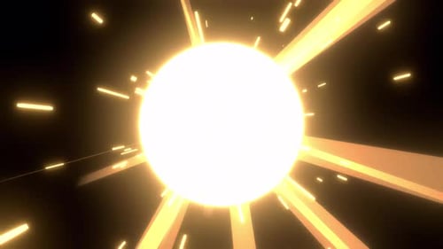 Stars : Energy Rise & Blast Effect Looped Video with Alpha Channel