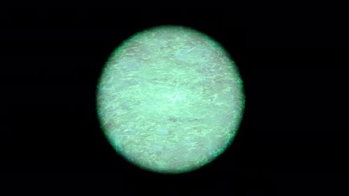 Light Green With Glow Gradient Sphere 360 Rotating Abstract Animation On Transparent Background